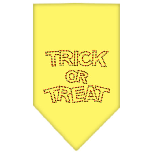 Trick or Treat Rhinestone Bandana Yellow Large